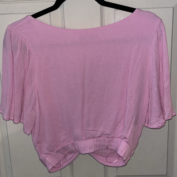 Abercombie & Fitch Pink cropped top - MEDIUM - Picture 8 of 9